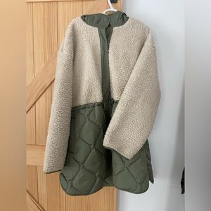 XXL Old Navy Hooded Quilted Sherpa Jacket